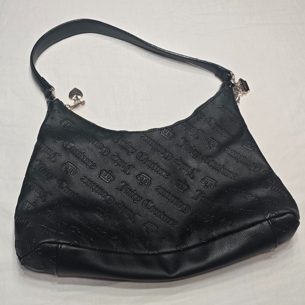 Juicy Couture Black Leather Purse Handbag
